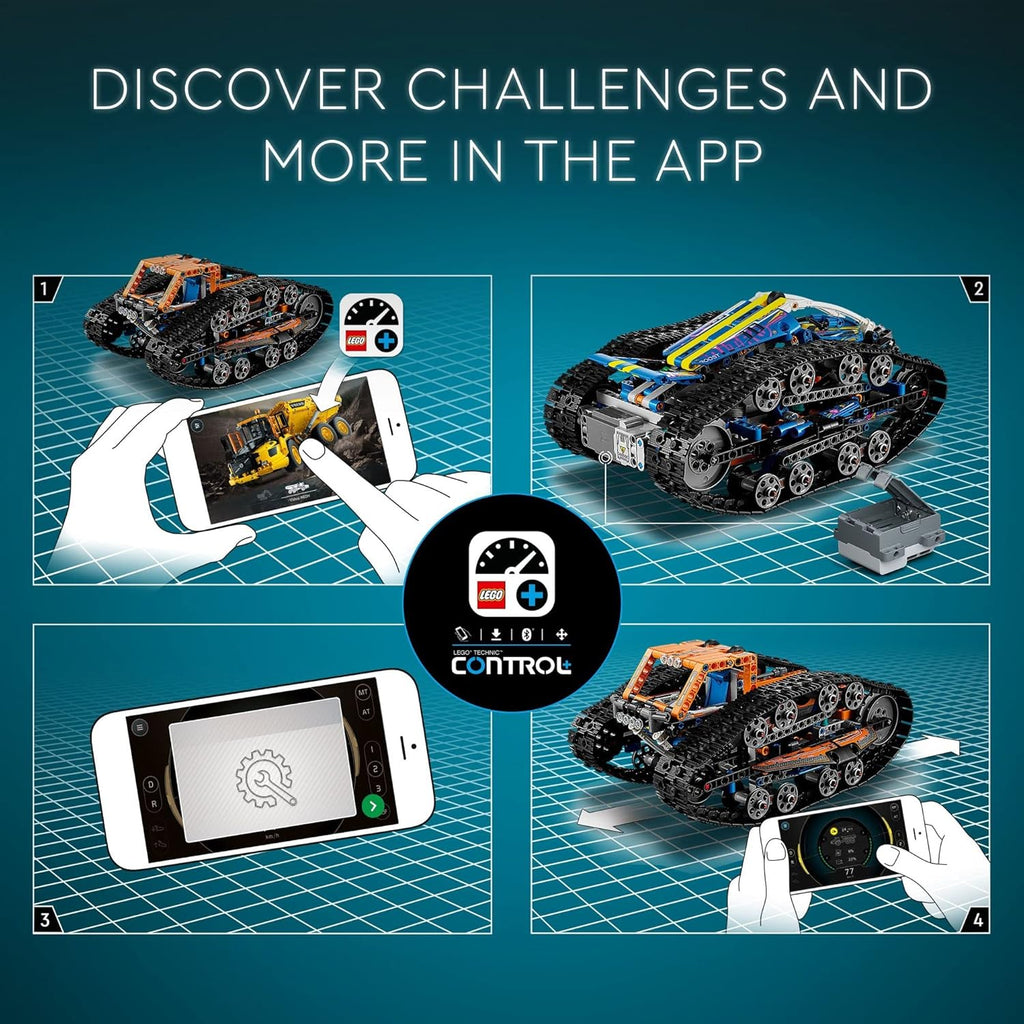 App-Controlled Transformation Vehicle Building Car Kit B35311