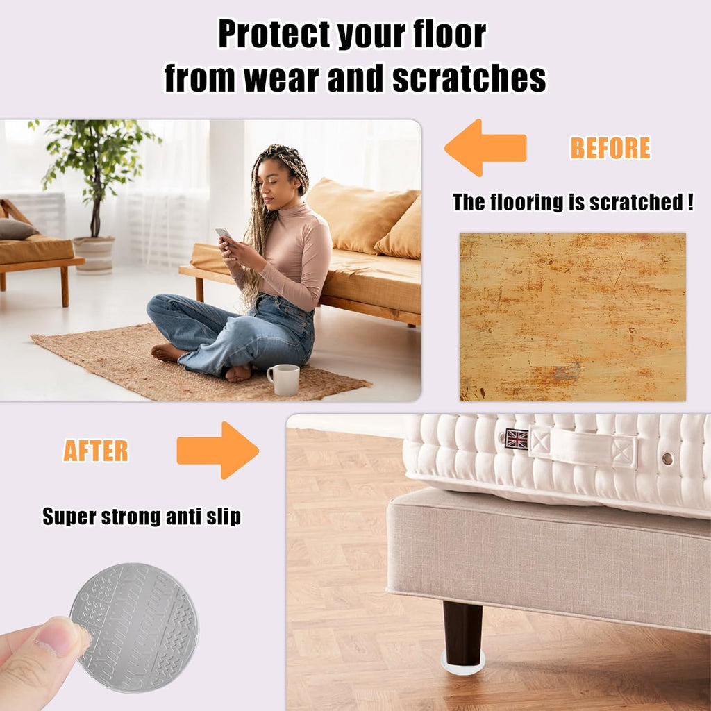 12 PCS Clear Non Slip Furniture Pads Q751083