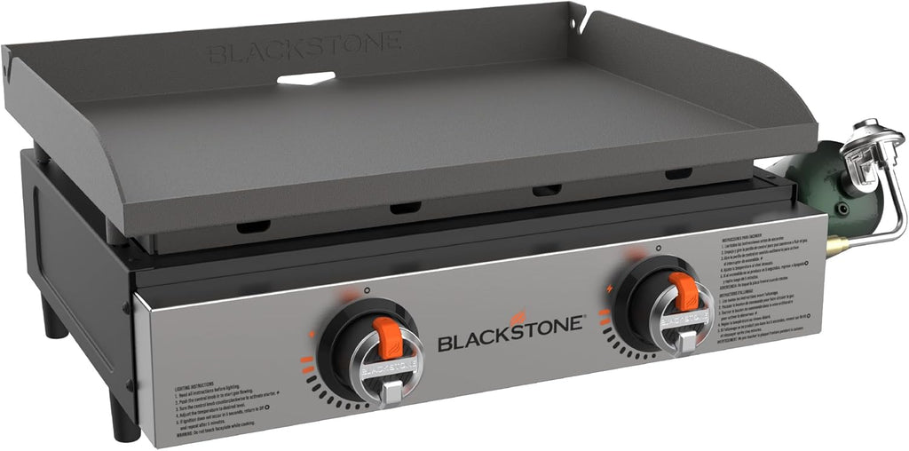 22" Tabletop Griddle with Powder Coated Steel, Black P99084