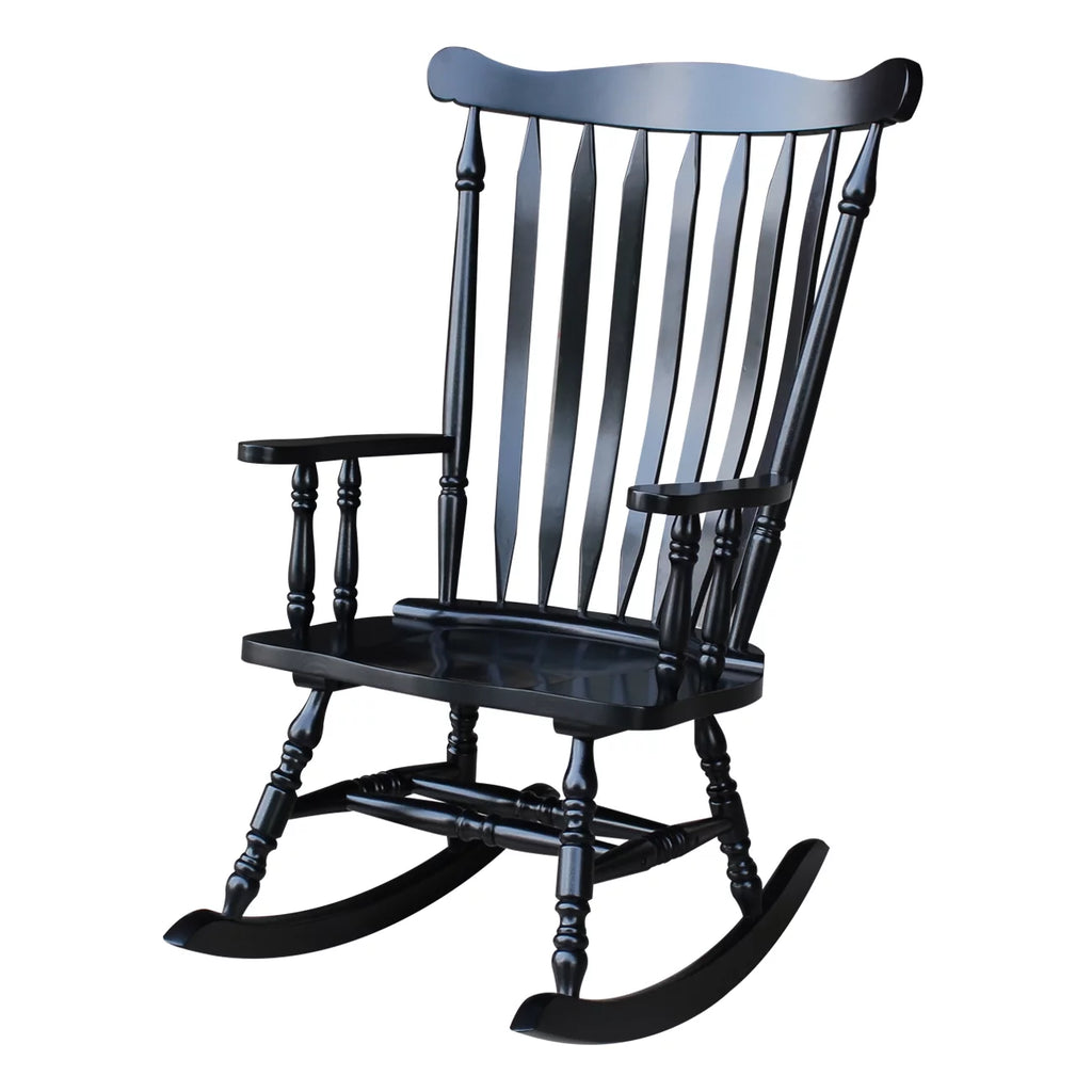 Antique Black Rocking Chair O327