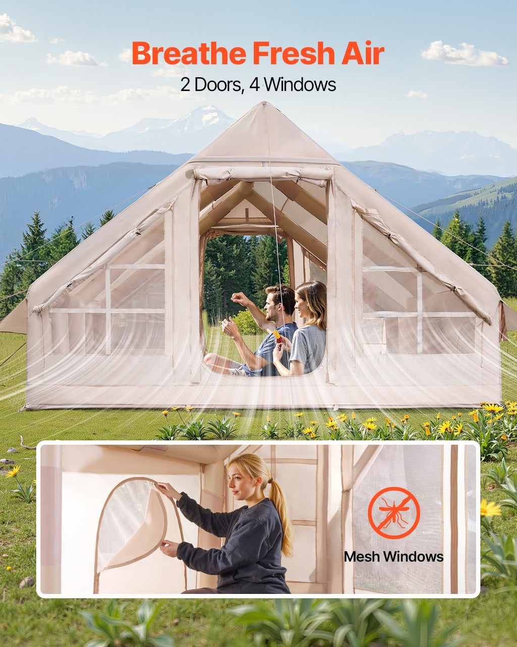 300D Oxford Inflatable Tent 5-8 Person A850