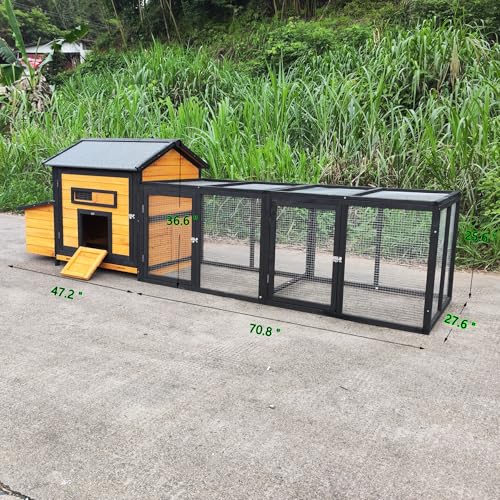 Extra Large Outdoor Chicken Coop with Nesting Box & Leak-Proof Tray L47657