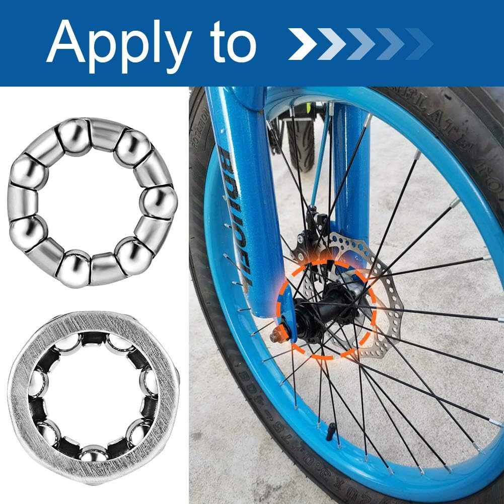 4 Pcs 3/16 inch x 7 Balls Bicycle Wheel Bearing Retainer H62141
