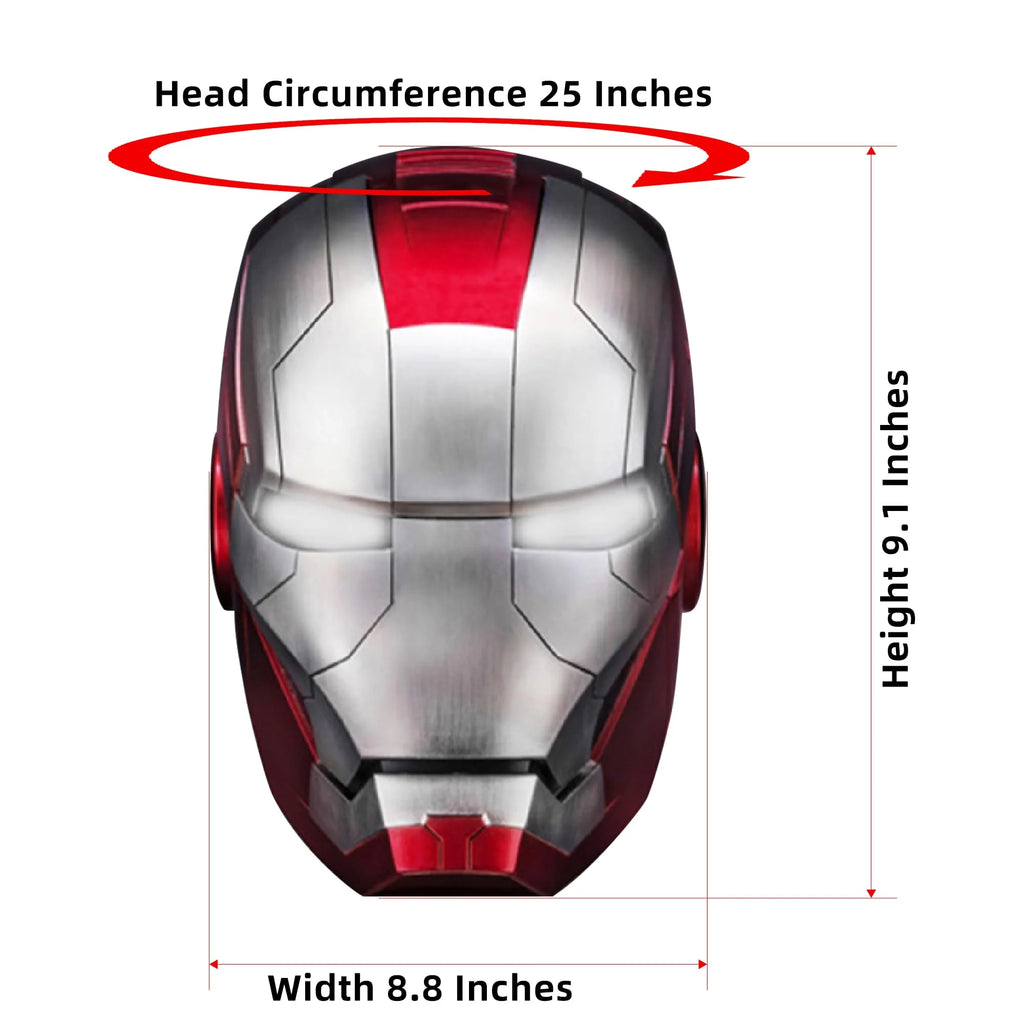 Silver Electronic LED Mask Helmet D9970