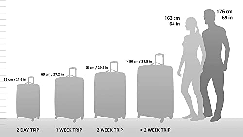 Teal Polycarbonate Hardside Travel Suitcase Luggage with 8 Spinner Wheels, 2-Piece Set P682855