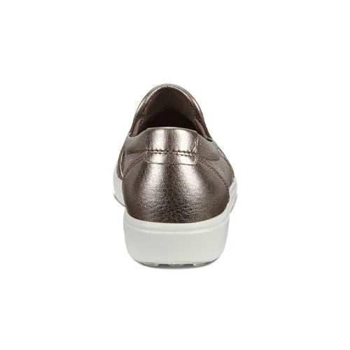 Women's Stone Metallic Leather Soft 7 Woven Slip-On Sneakers S88133