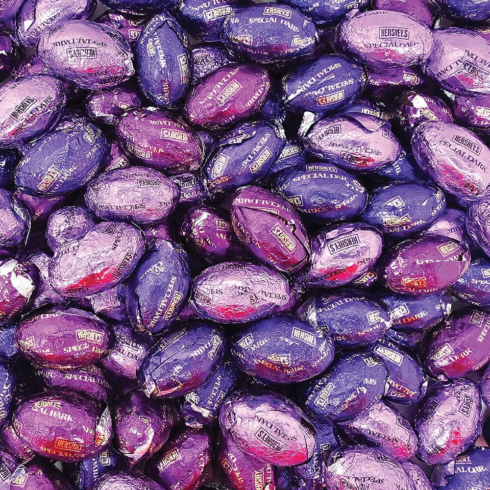 Purple Foil Chocolate Mini Eggs Candy, 2 Pounds P44973