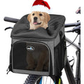 Dog Bike Basket Carrier Pet Bicycle Front Carrier Foldable Removable T379