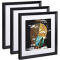 10x10 Black Solid Wood Picture Frame D764021