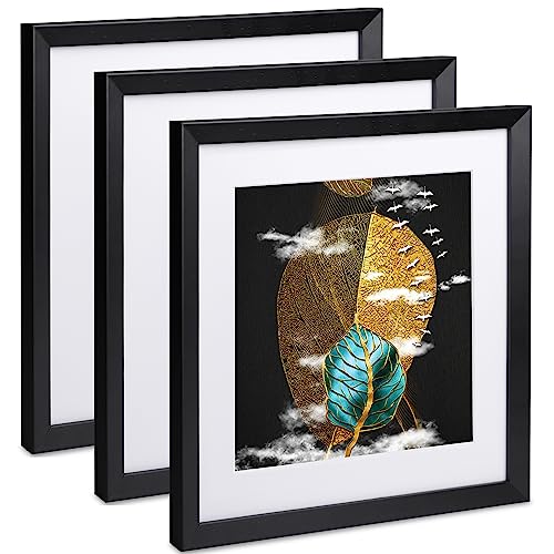 10x10 Black Solid Wood Picture Frame D764021