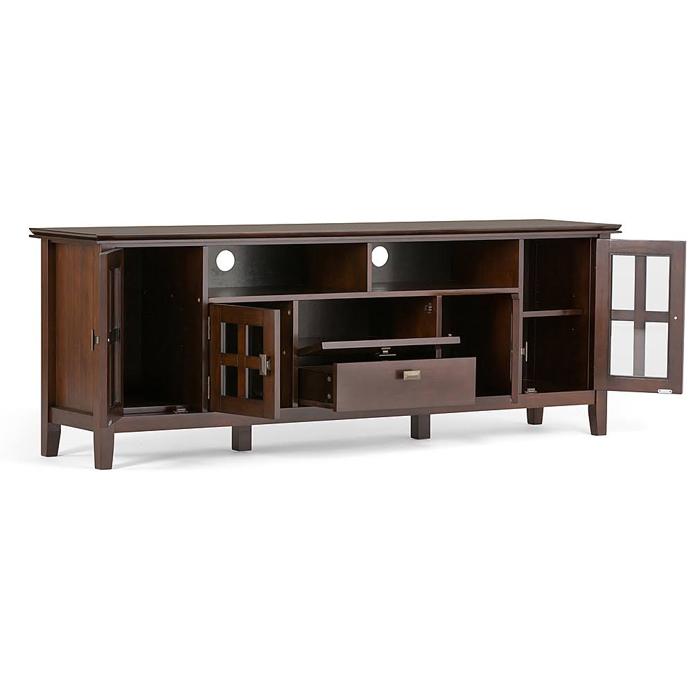 Solid Wood TV Media Stand in Russet Brown X701815