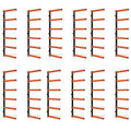 6 Levels Steel Wall Mounted Lumber Storage Rack L765