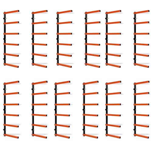 6 Levels Steel Wall Mounted Lumber Storage Rack L765