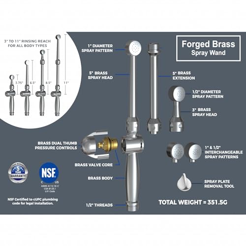 HandHeld Bidet Sprayer with Dual Pressure Controls P419