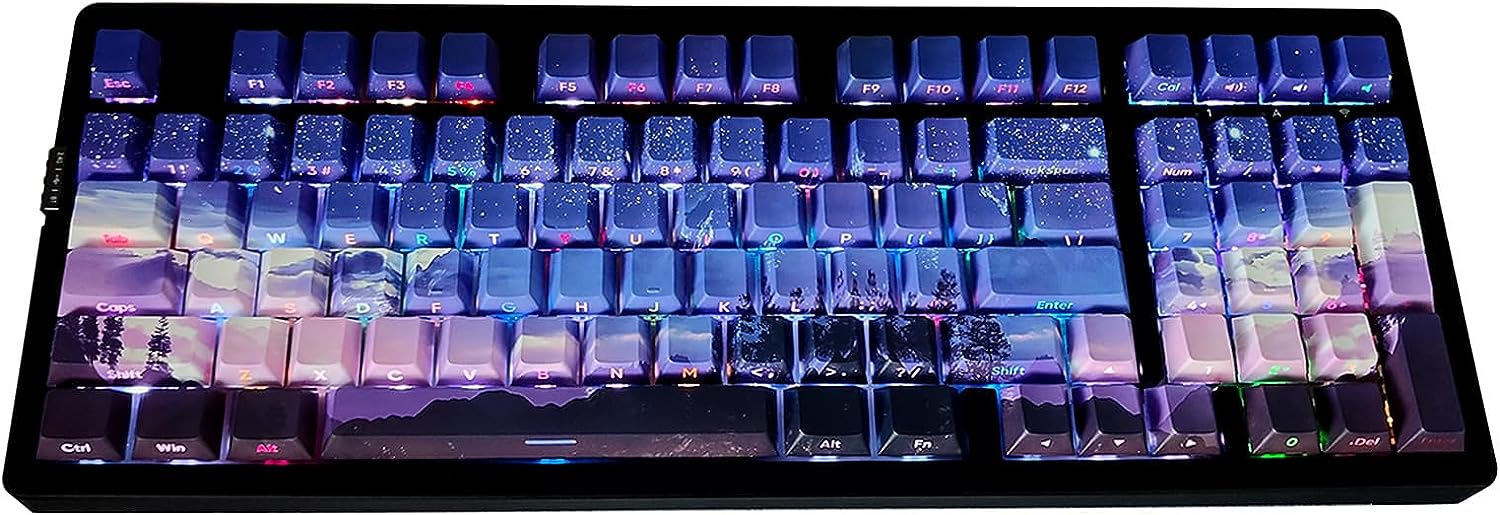Side Printed Double Shot Cherry Profile Keycap Set O411362