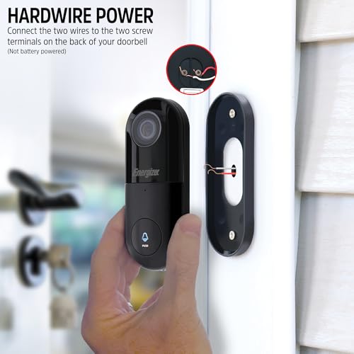 Wired 2K Video Doorbell Security Camera with Night Vision T352147