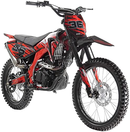 Green 250cc Dirtbike with 5 Speed Manual Clutch 21/18 inch Tires N981433