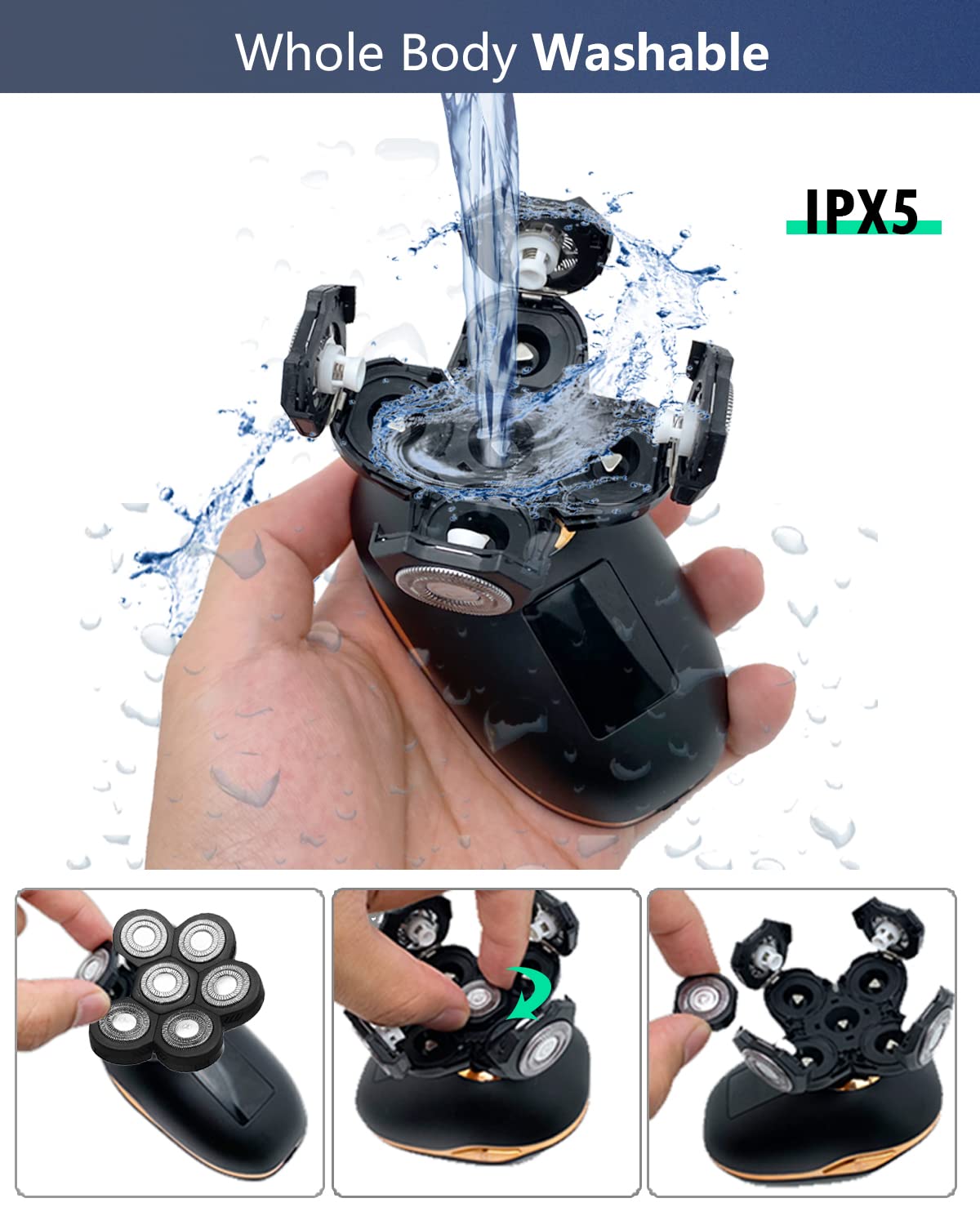 5-in-1 Electric Shavers Rotary Razor P47387