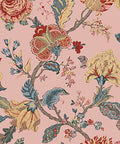 Victorian Jade Floral Prepasted Wallpaper Q905