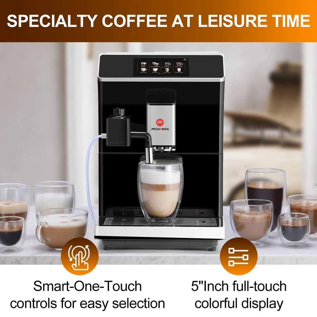 Black Super automatic Espresso Coffee Machine Y17253