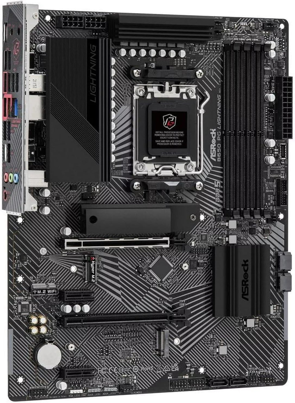 AM5 ATX Motherboard Bundle with AMD Ryzen 5 7600X, DDR5, PCIE 4.0 x16, 2.5Gb LAN, Rear USB3.2 Gen2x2 Type-C V20309