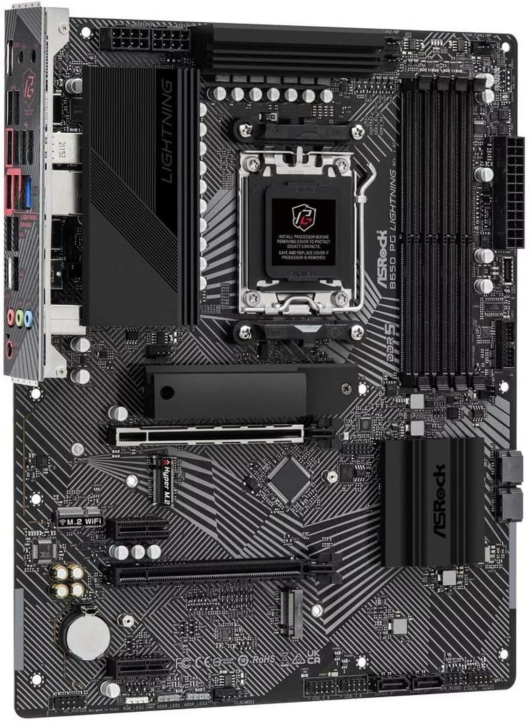 AM5 ATX Motherboard Bundle with AMD Ryzen 5 7600X, DDR5, PCIE 4.0 x16, 2.5Gb LAN, Rear USB3.2 Gen2x2 Type-C V20309