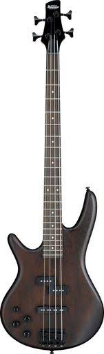 Left Walnut Flat 4 String Bass Guitar C404