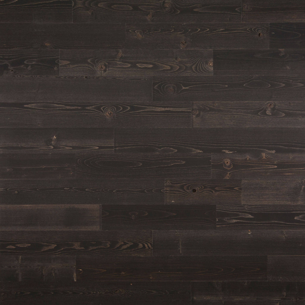Peel and Stick Reclaimed Black Ice Wood Planks Z954370