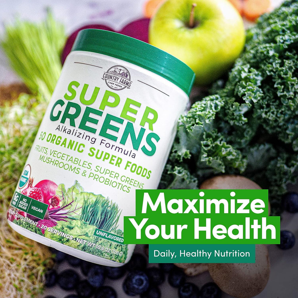 50 Organic Super Foods Drink Mix, 20 Servings, 10.6 Oz, 2 Packs R42945