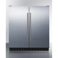 30 in. Wide Built-in Undercounter Side-by-Side French Door Refrigerator-Freezer - Stainless Steel J763618