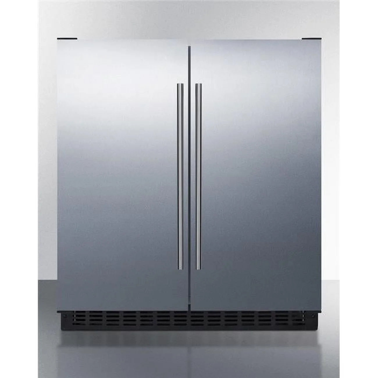 30 in. Wide Built-in Undercounter Side-by-Side French Door Refrigerator-Freezer - Stainless Steel J763618