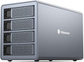 4 Bay Hard Drive Enclosure Aluminum Alloy USB3.0 to SATA3.0 External HDD SSD Storage Enclosure V5408