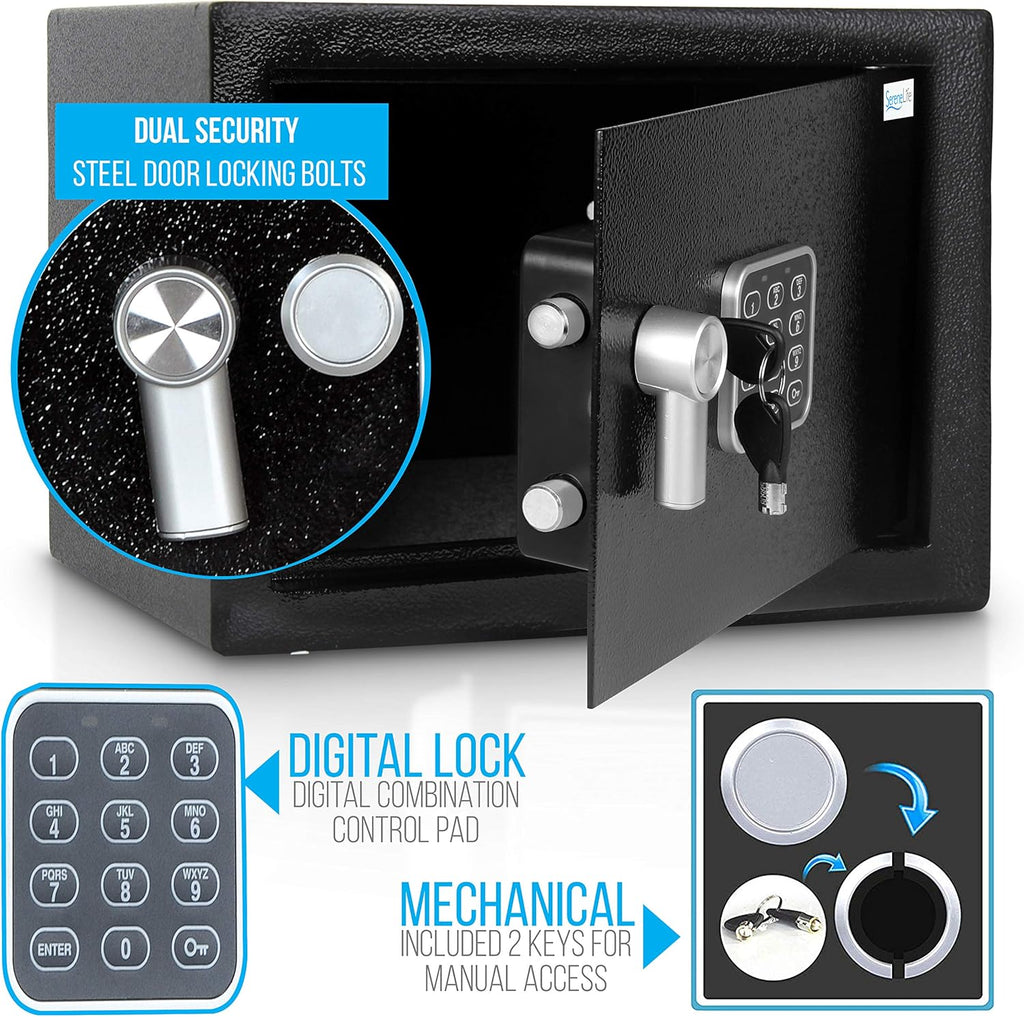 Digital Combination Lock Safe with Mechanical Override K749265