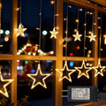 138 LED Star String Lights with Timer, Warm White B2733