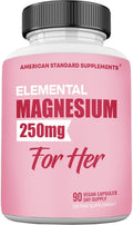 Magnesium Glycinate 250mg 90 Capsules Supplement Y257