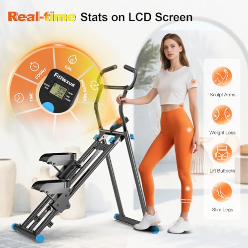 Compact Vertical Stepping Exercise Equipment with LCD Monitor V284
