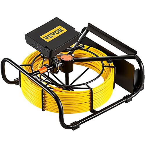 98.4 ft 4.3" Pipe Drain Inspection Camera with DVR Function and LED Lights F467132
