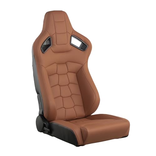 Black PVC Leather Bucket Seats with Dual Lock Sliders G470