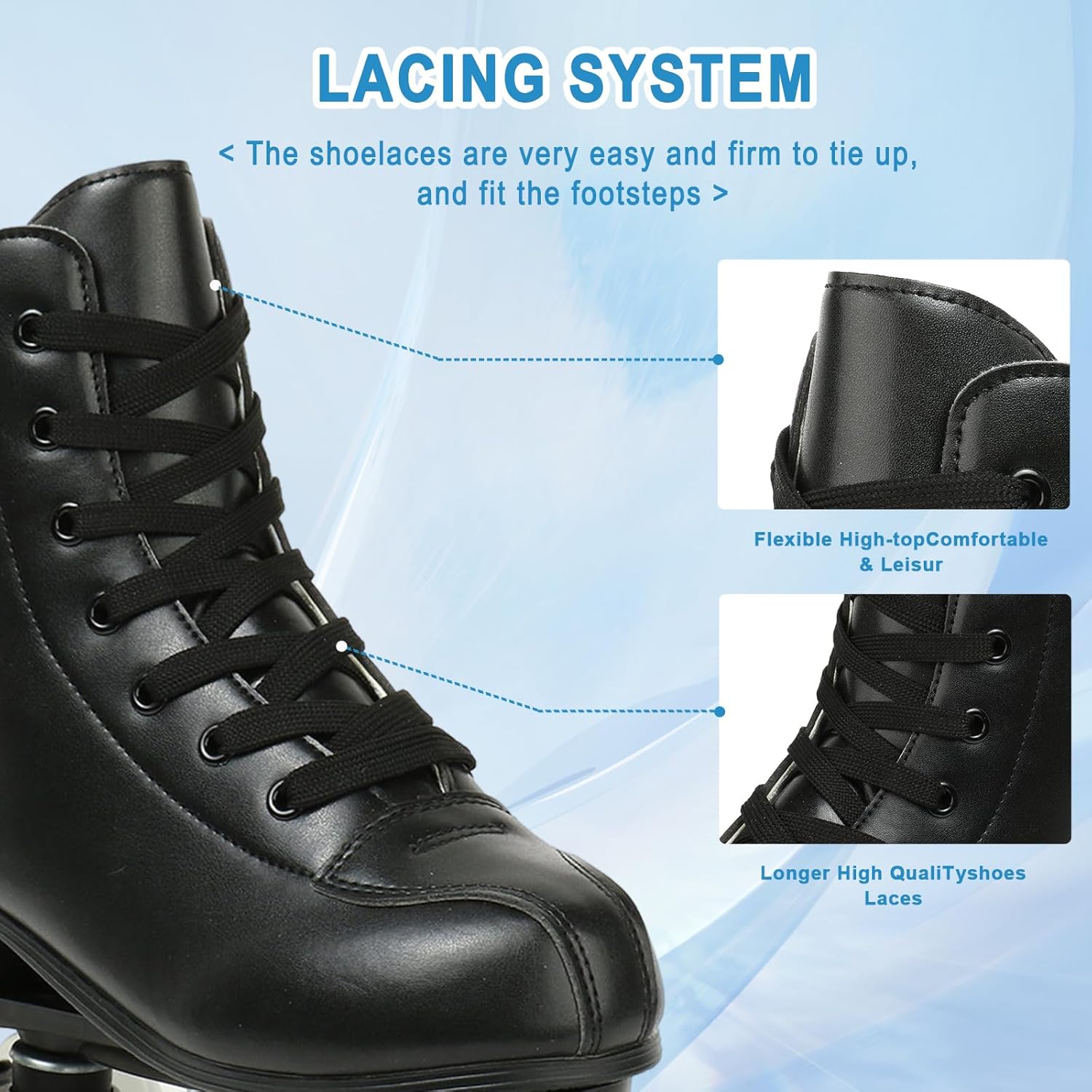 PU Leather Roller Skates U3356