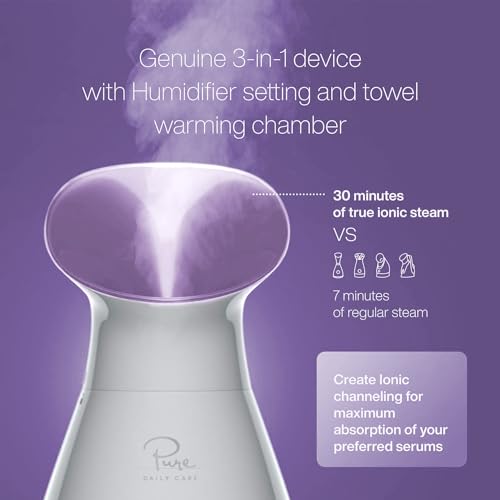 Teal Nano Ionic Facial Steamer with Stainless Steel Skin Kit U5353