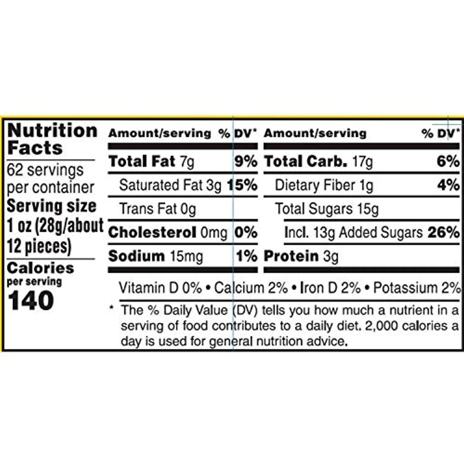 62 Ounce Peanut Chocolate Candies Jar K997