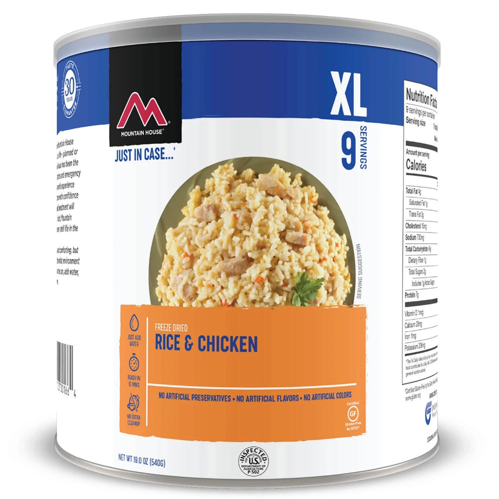 (6 Cans) Rice & Chicken #10 Can Emergency Survival Food E85271