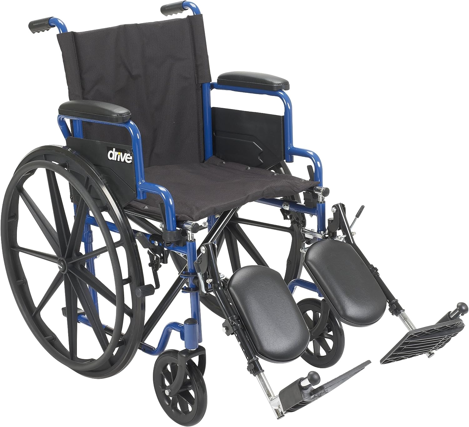 Lightweight Wheelchair with Swing-Away Elevating Leg Rests and Flip-Back Arms E3287