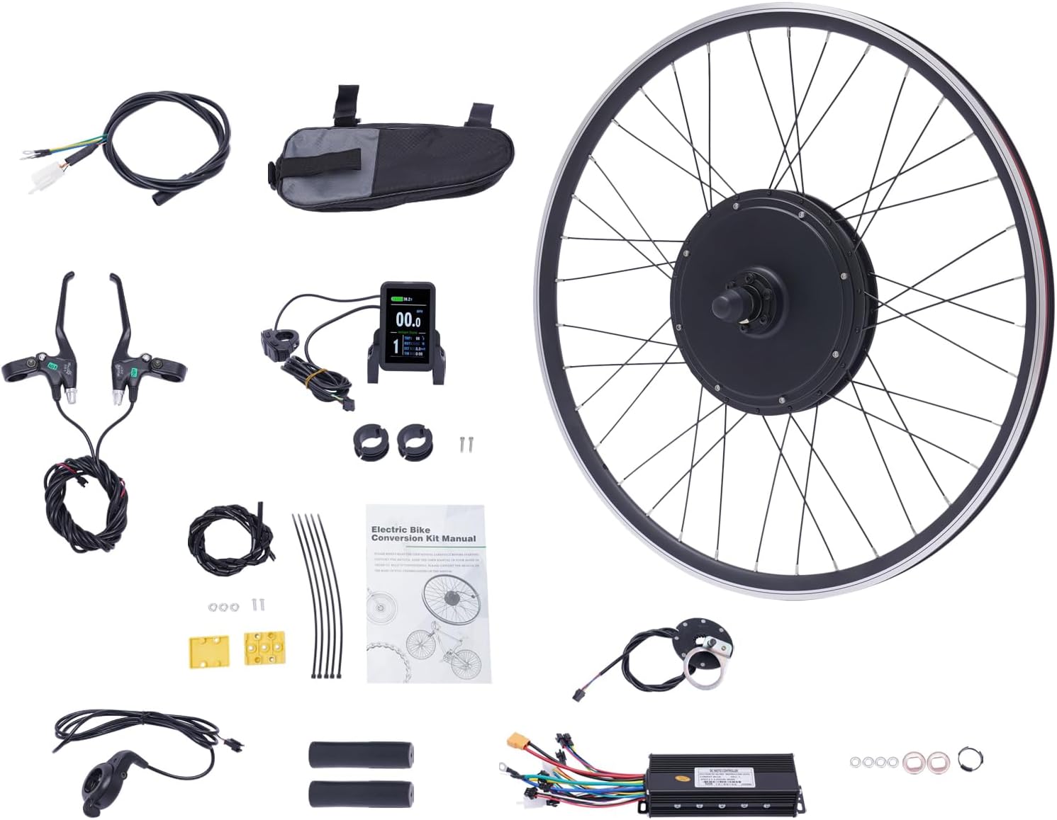 48V 1000W Front Wheel Hub Motor E-Bike Conversion Kit Q3313