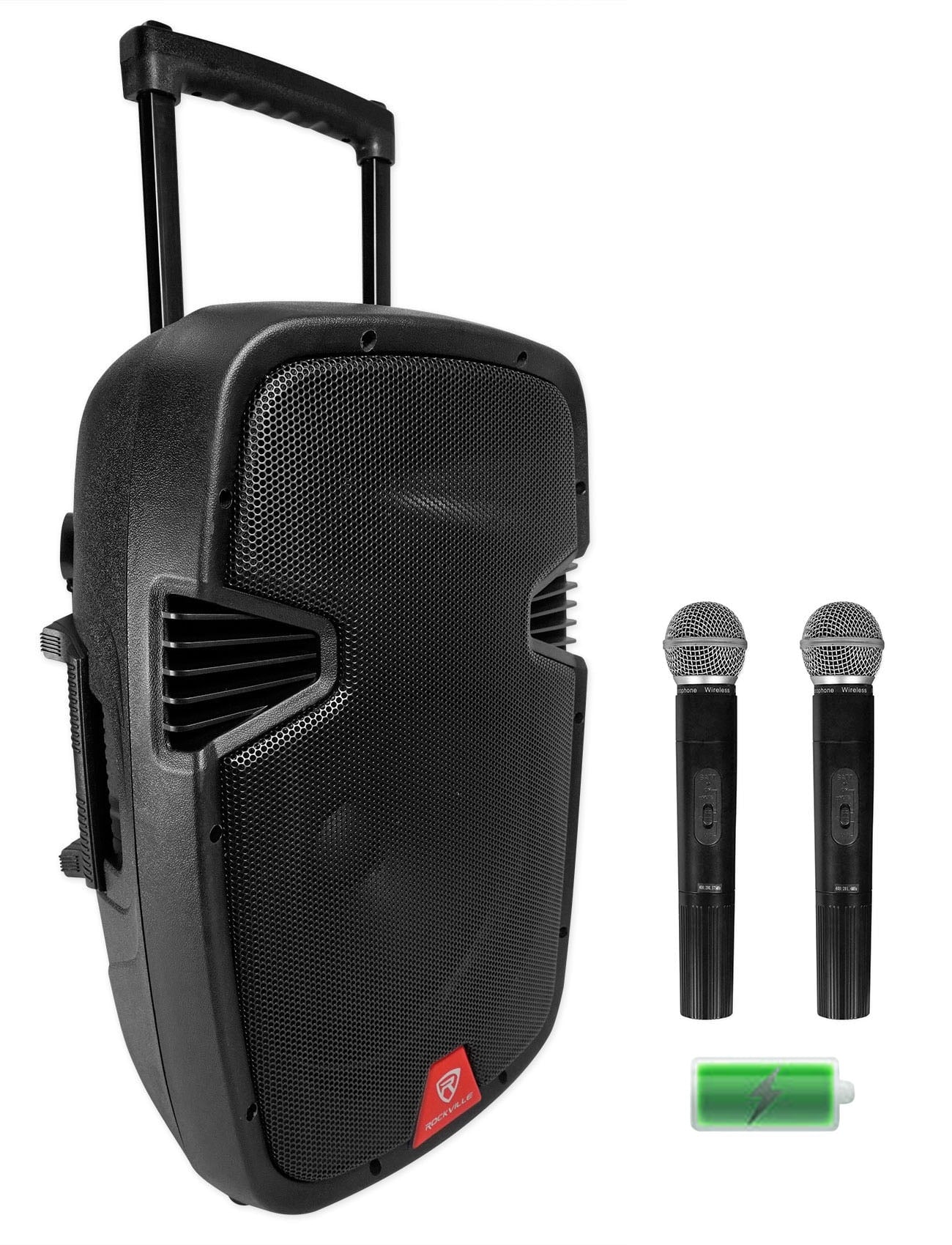 12" Rechargeable Powered 600W DJ PA Speaker with Bluetooth N4545
