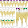 36 Pcs Clear Plastic Champagne Flutes 4.5 oz Disposable Y122344