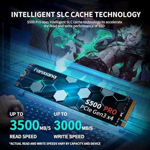 512GB NVMe SSD M.2 PCIe Gen3x4 2280 Internal Solid State Drive Y4775