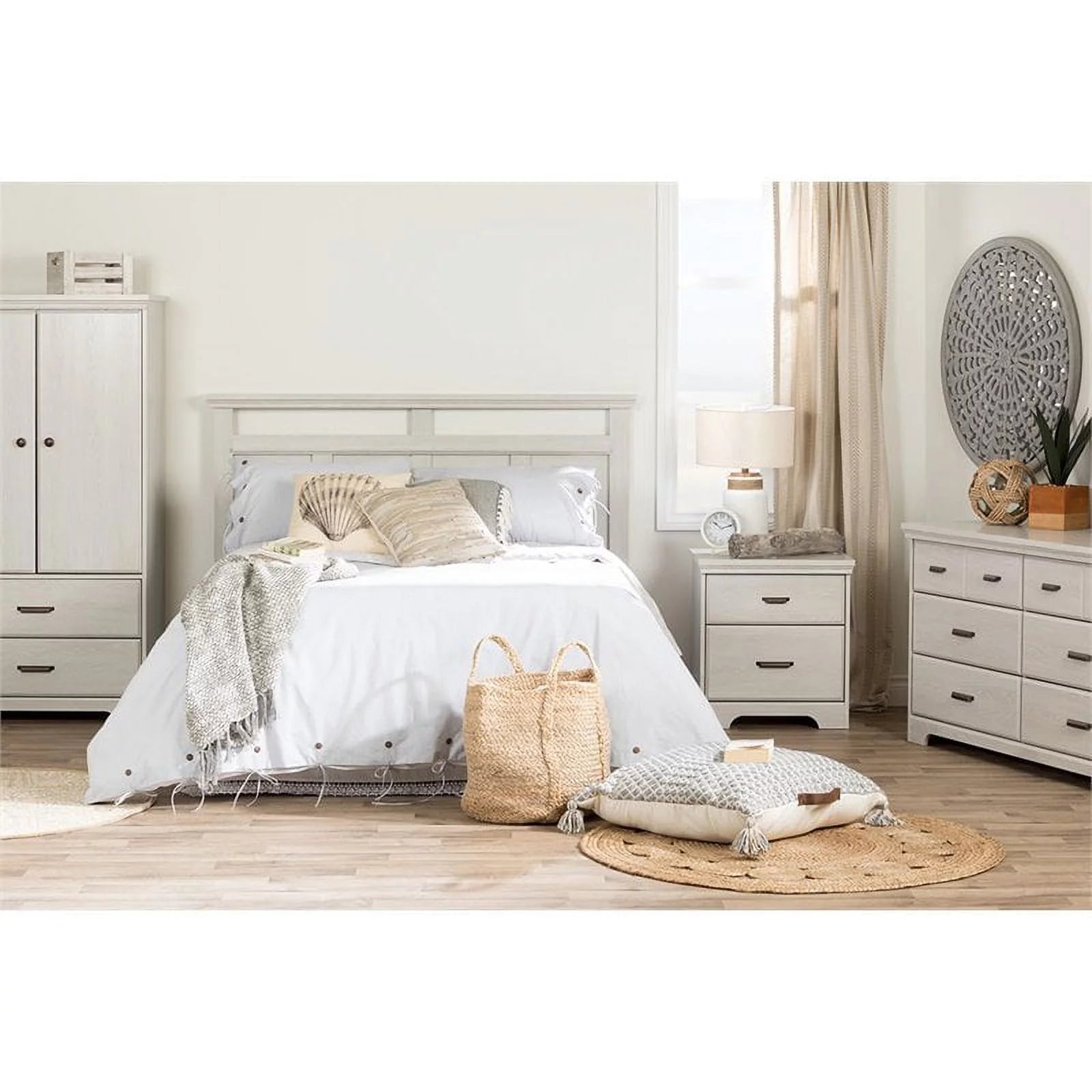 2-Drawer Door Wood Armoire B977025