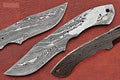 7.75 Inch Damascus Steel Skinning Knife Blade L843957