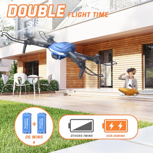 FPV Drone with Camera 1080P and 2 Batteries, Mini Foldable RC Quadcopter U6671
